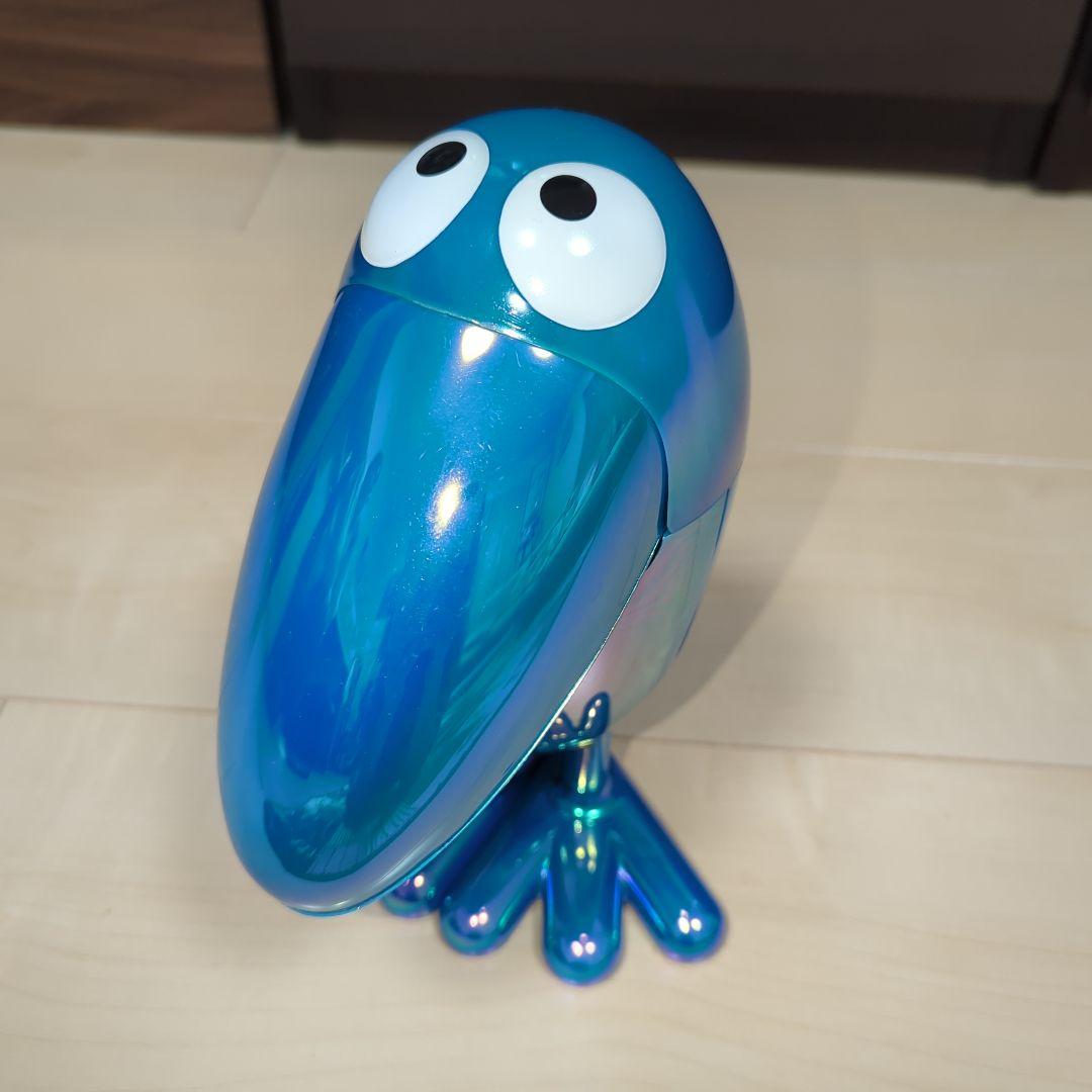 キョロちゃん缶　非売品　青バージョン