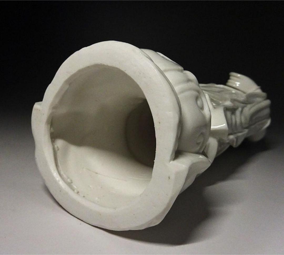 時代物 白磁高麗仏 仏像 高約34.5cm 仏教美術 唐物 徳化窯 z98913