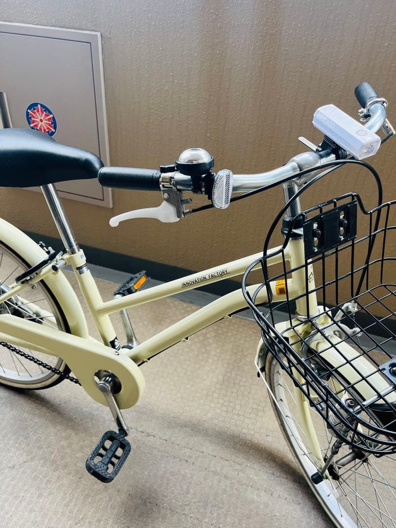20インチ　子供用自転車　クリーム色