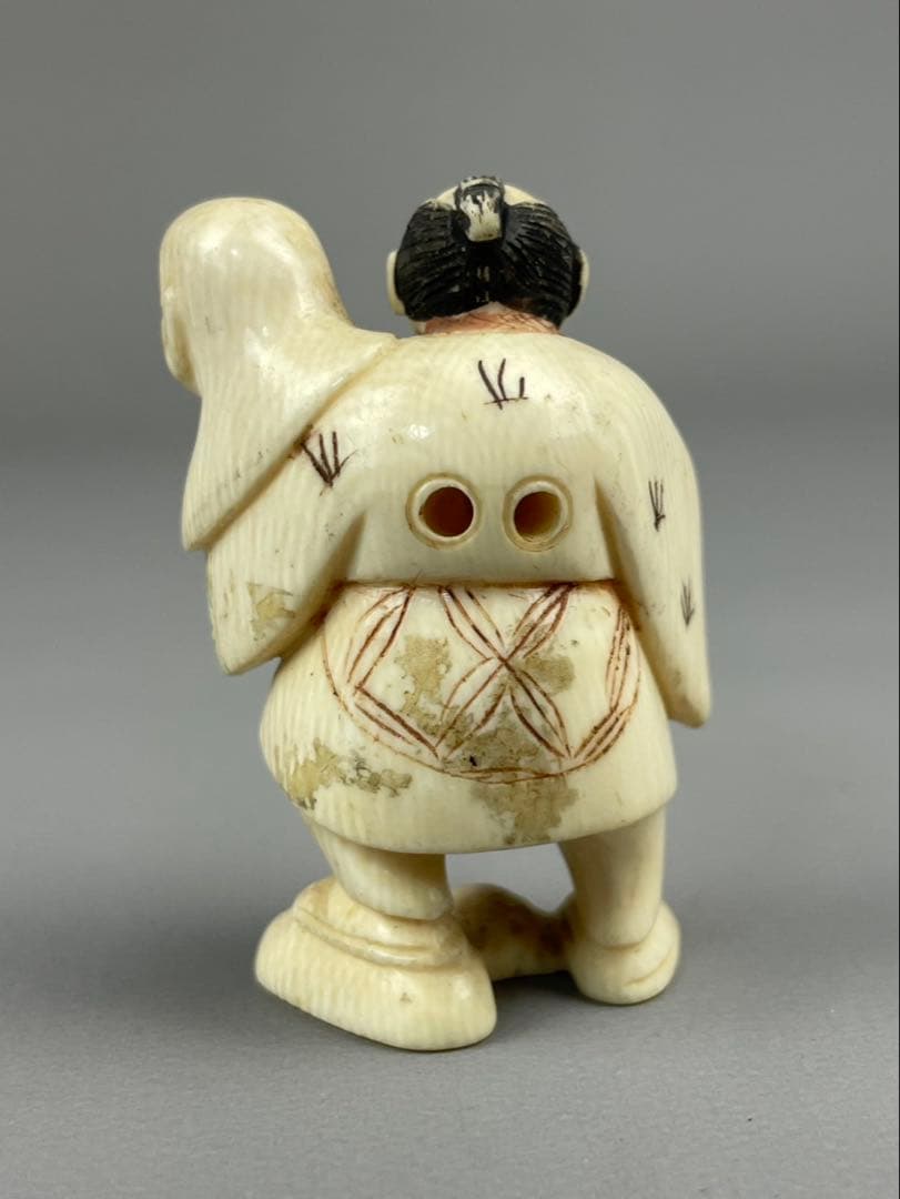 時代根付 天然素材 細密彫刻