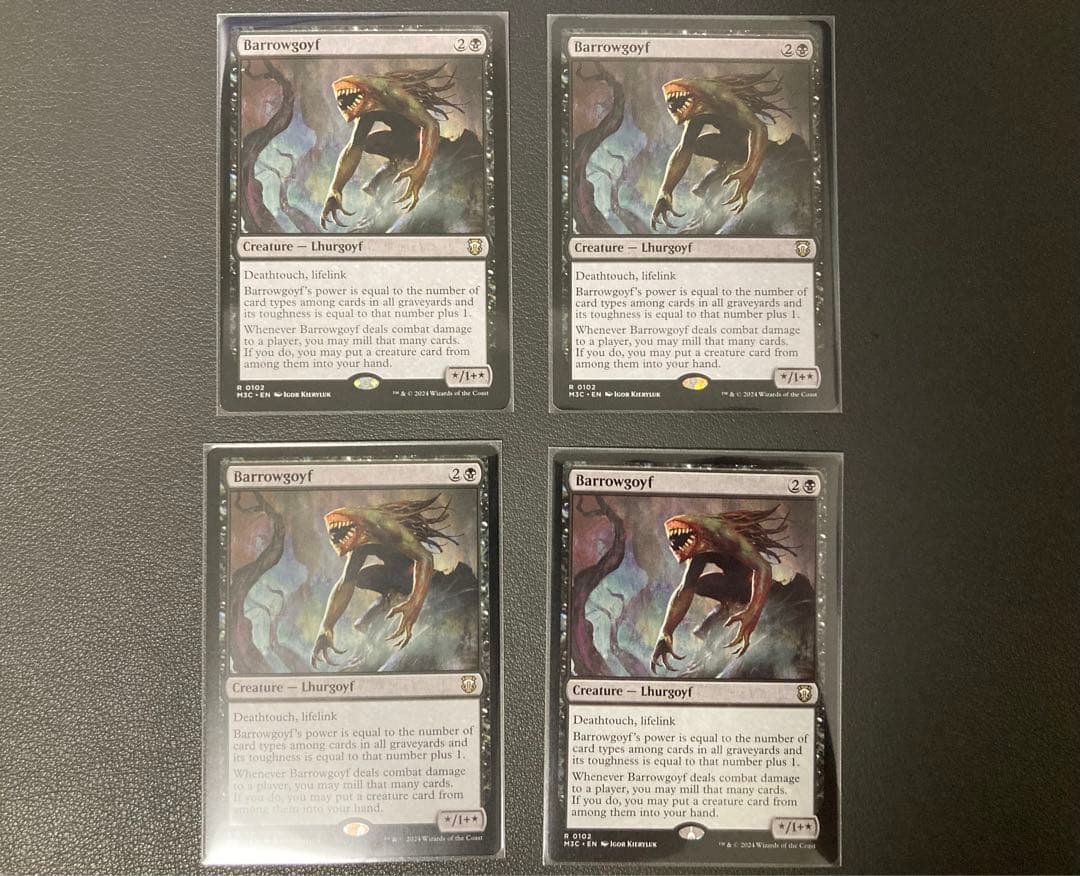 バロウゴイフ　英語　4枚セット