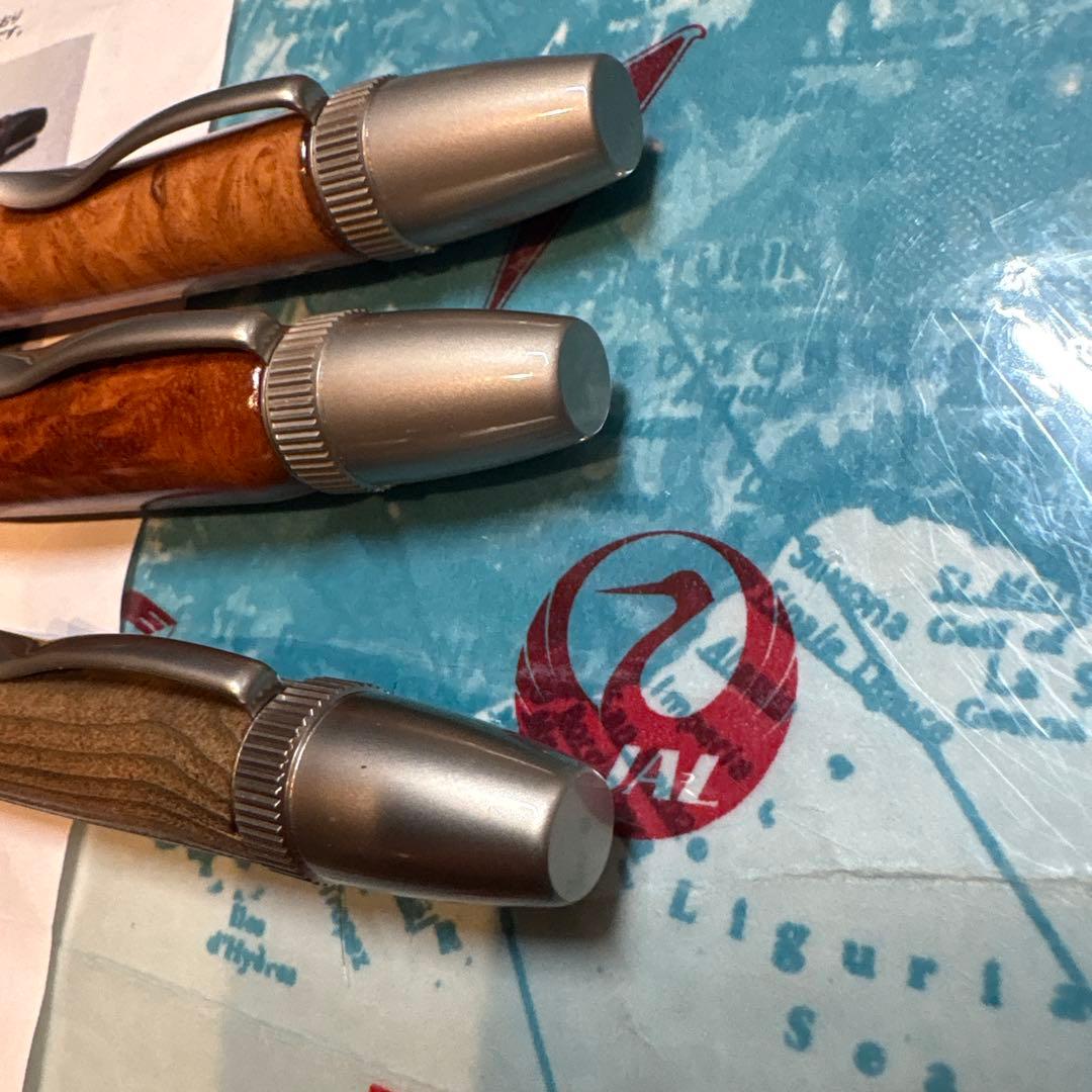 杢杢工房　天然木ボールペン　3種まとめて