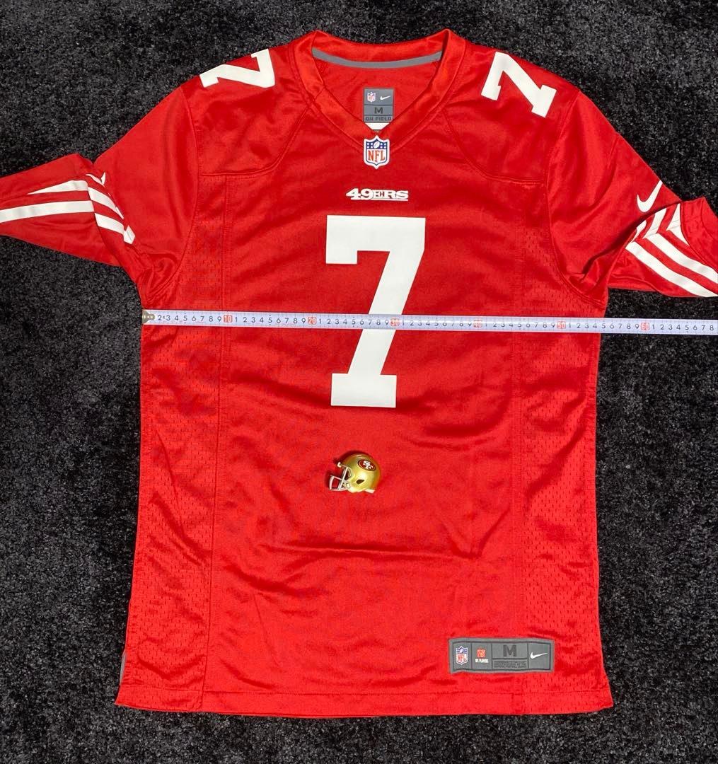 訳有ほぼ未使用 説明必読 NFL 49ERSキャパニック ジャージ ミニヘル付