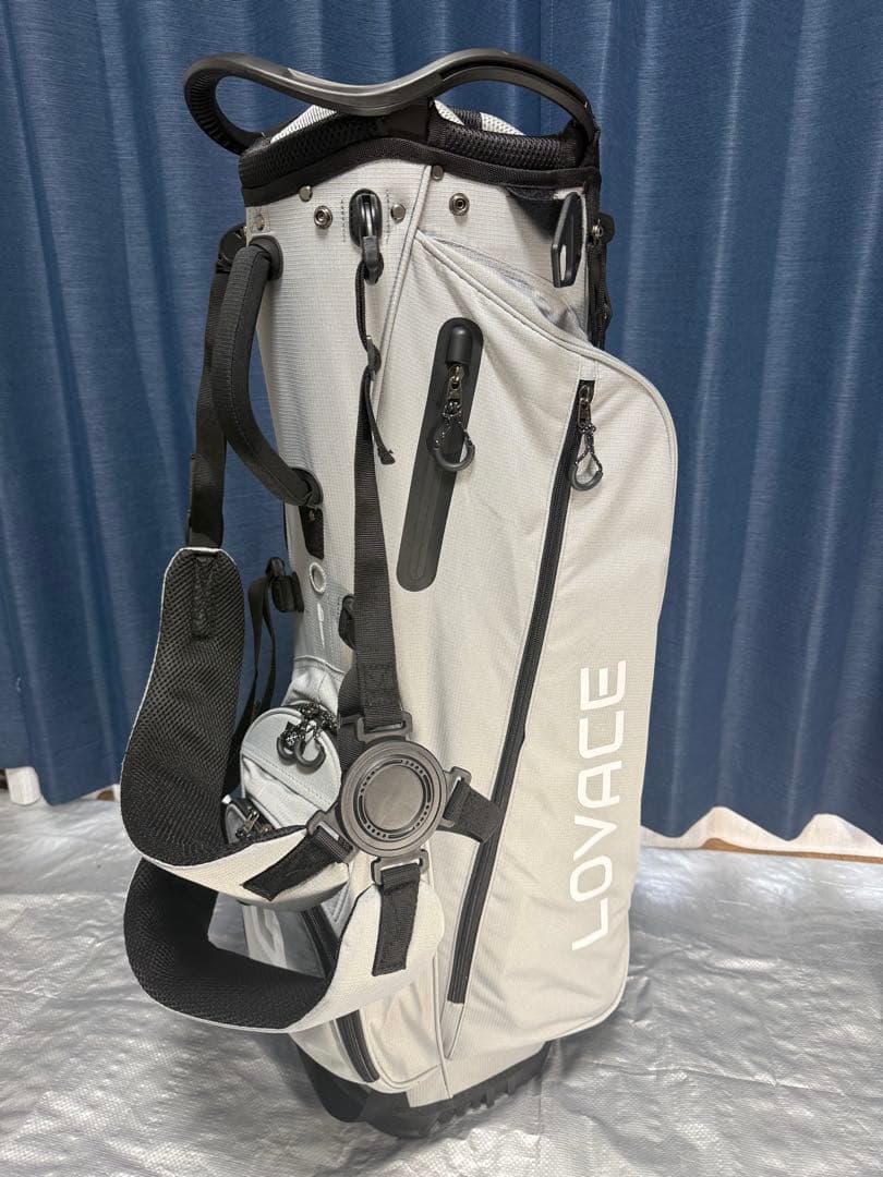 新品 LOVACE 14分割 スタンド キャディバッグ ゴルフ バッグ グレー