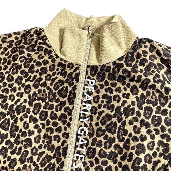 パーリーゲイツ ゴルフ 撥水×保温 ヒョウ柄 ストレッチ ブルゾン ウェア 1