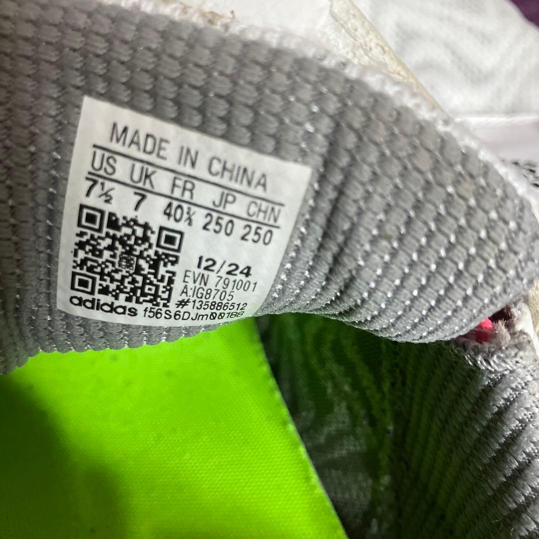 ゴルフシューズ adidas コードカオス25 ホワ✖️グリーン 25センチ