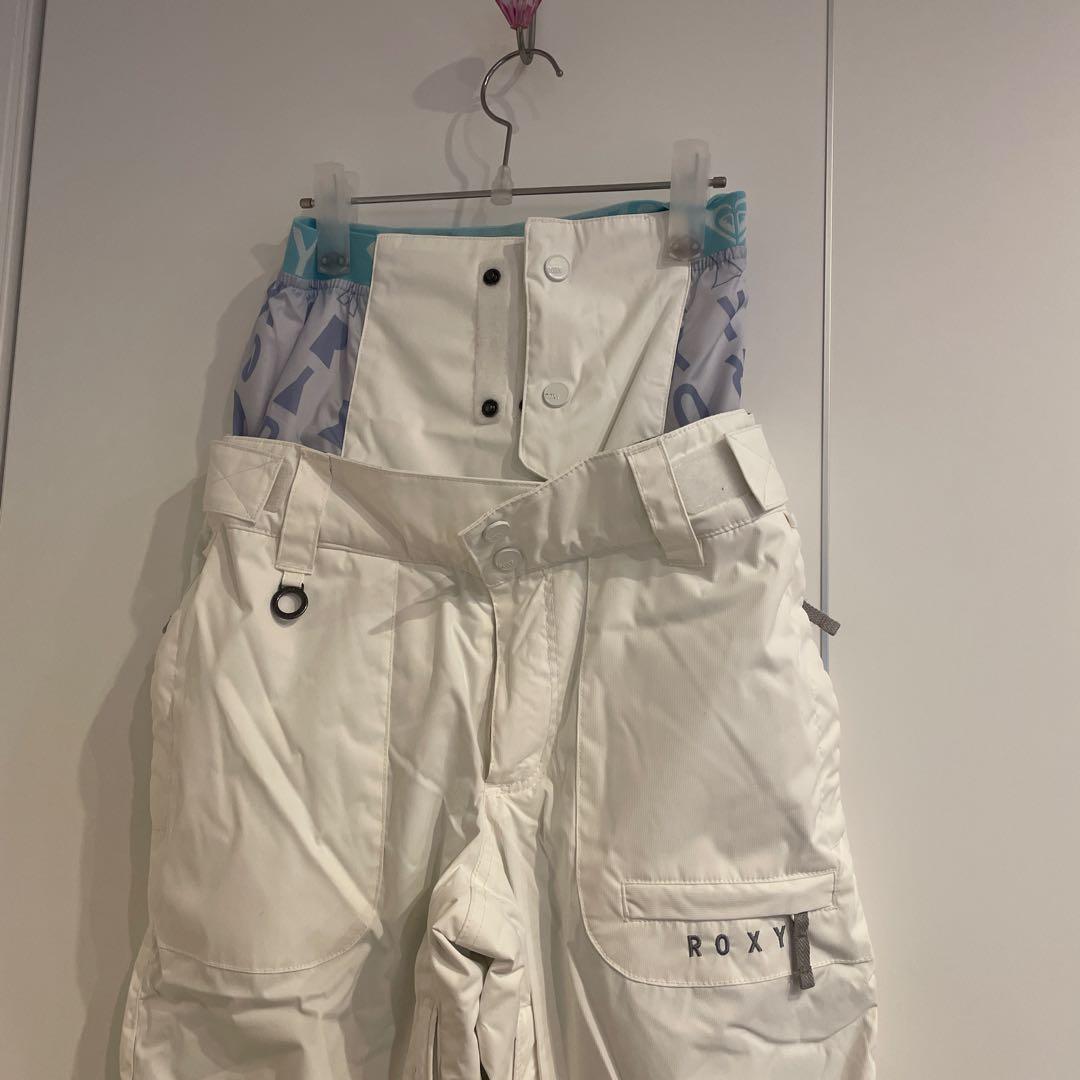 美品★ROXY スノーボードウェア XS 上下セット★ベルト付き★クリーニング済