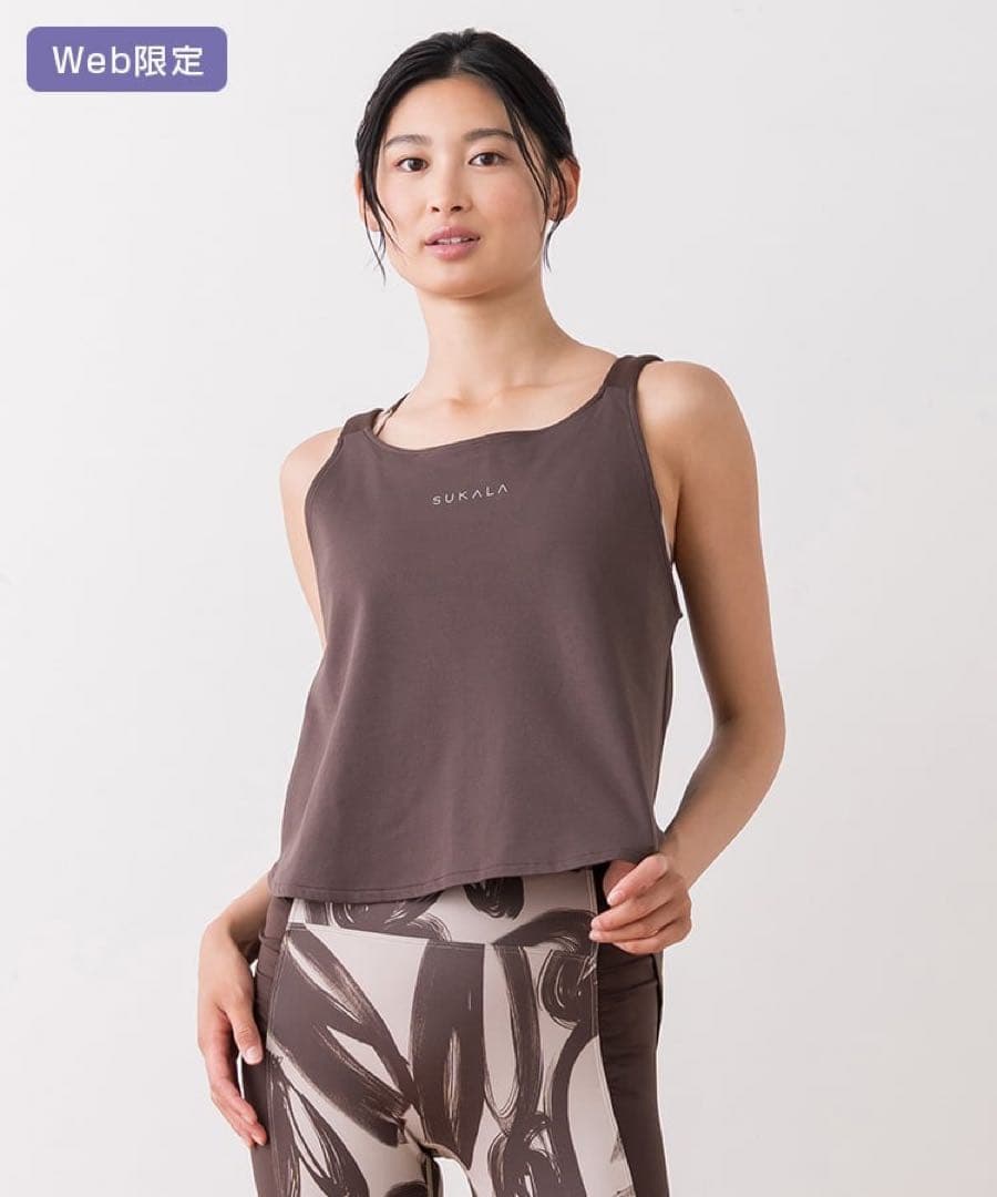 【新品タグ付き】SUKALA ハートプリントセパレートタンクトップ Lサイズ