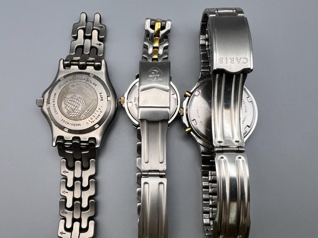 エルジン ELGIN　ピエールギオネ　アルバ　カリブ　メンズ　クォーツ　3本