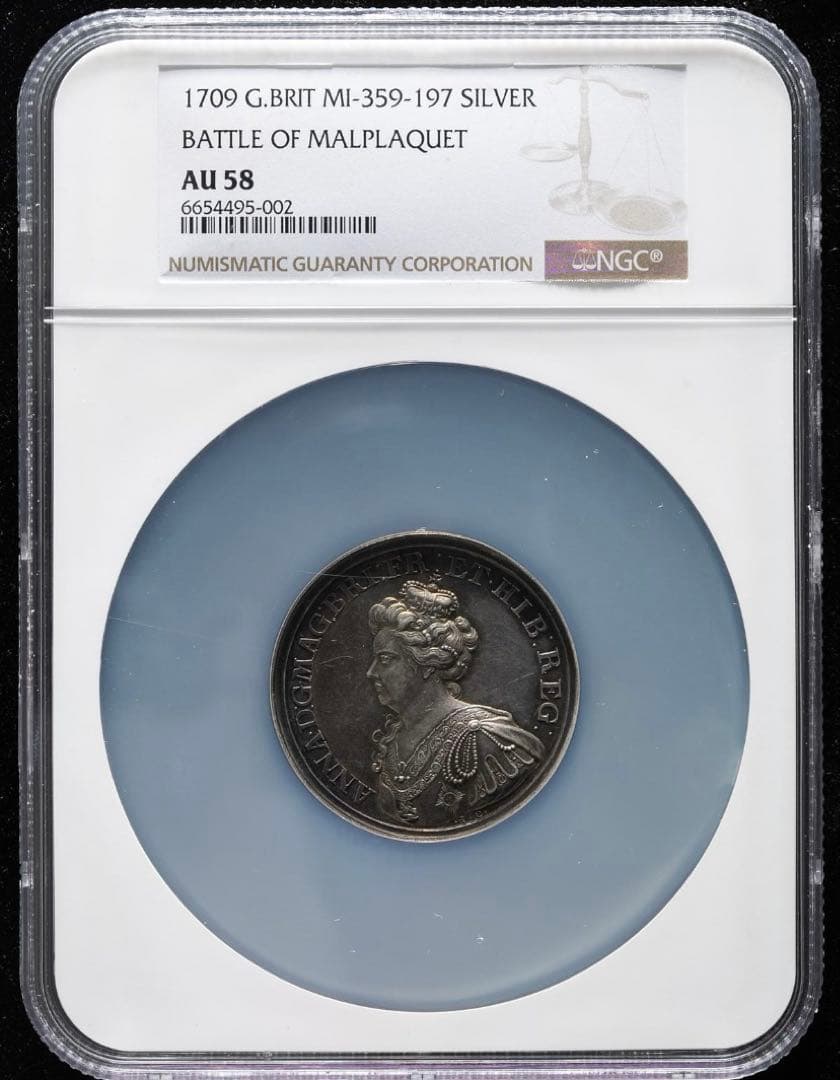 値下しました❗️アン女王　マルプラケの戦い　トーン！　シルバーメダル特大スラブ