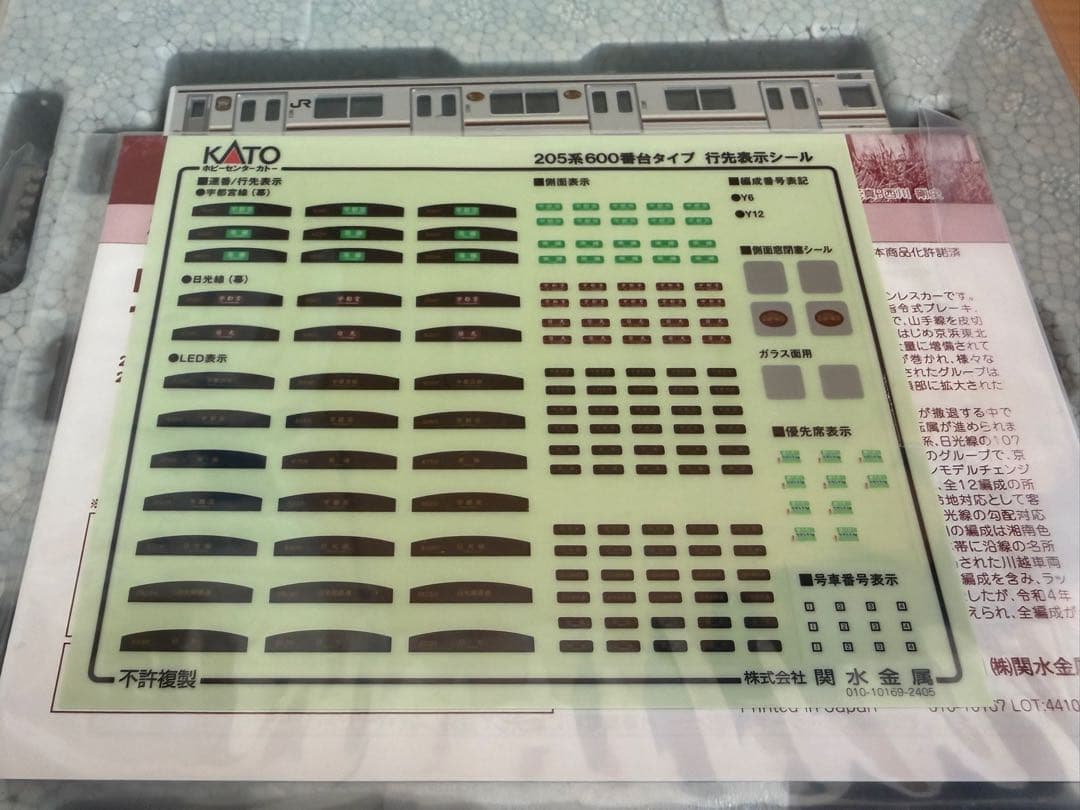 鉄道模型　Nゲージ　KATO ラウンドハウス　10-963 205系　日光線