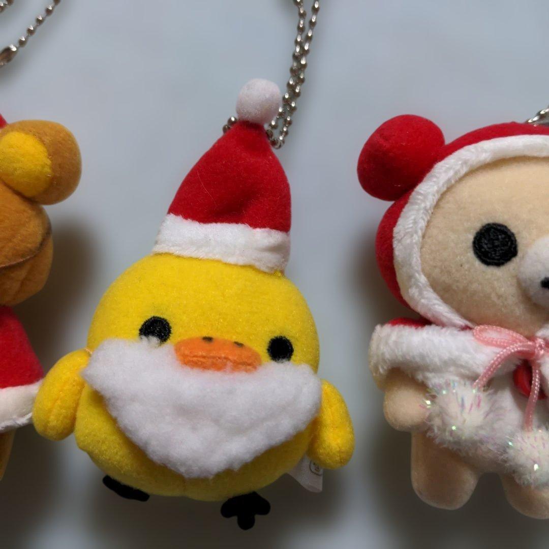 ラストセット　リラックマ　クリスマス　ぶらさげぬいぐるみ　3個セット