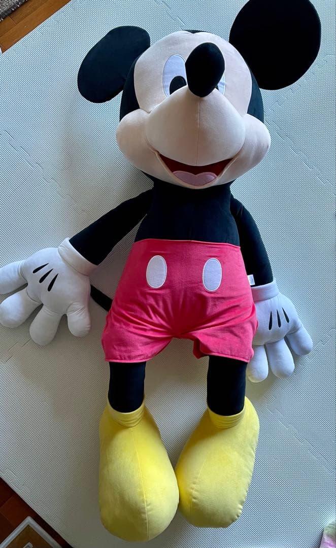 超美品！Disney 超特大ミッキーマウスぬいぐるみ