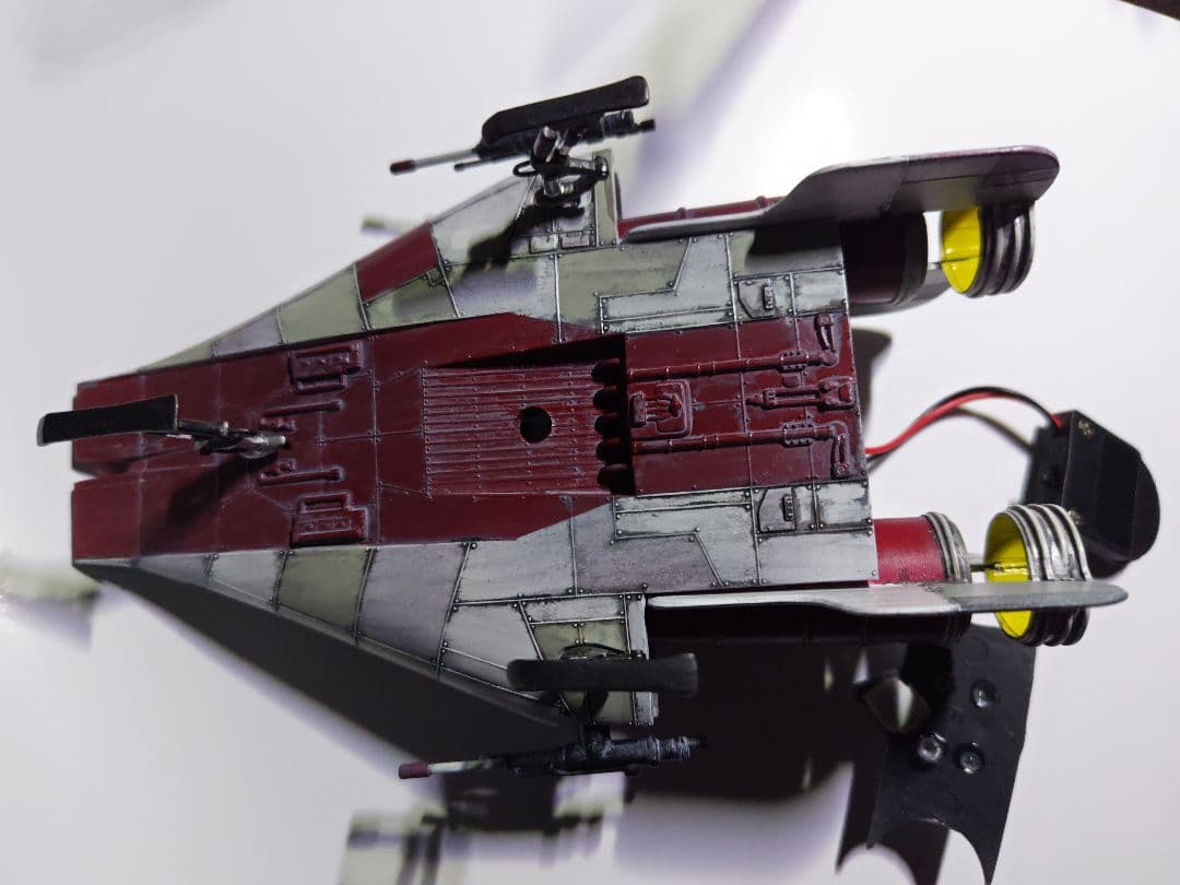 スターウォーズ　MPC社製　Aウイングファイター塗装済み電飾仕様完成品