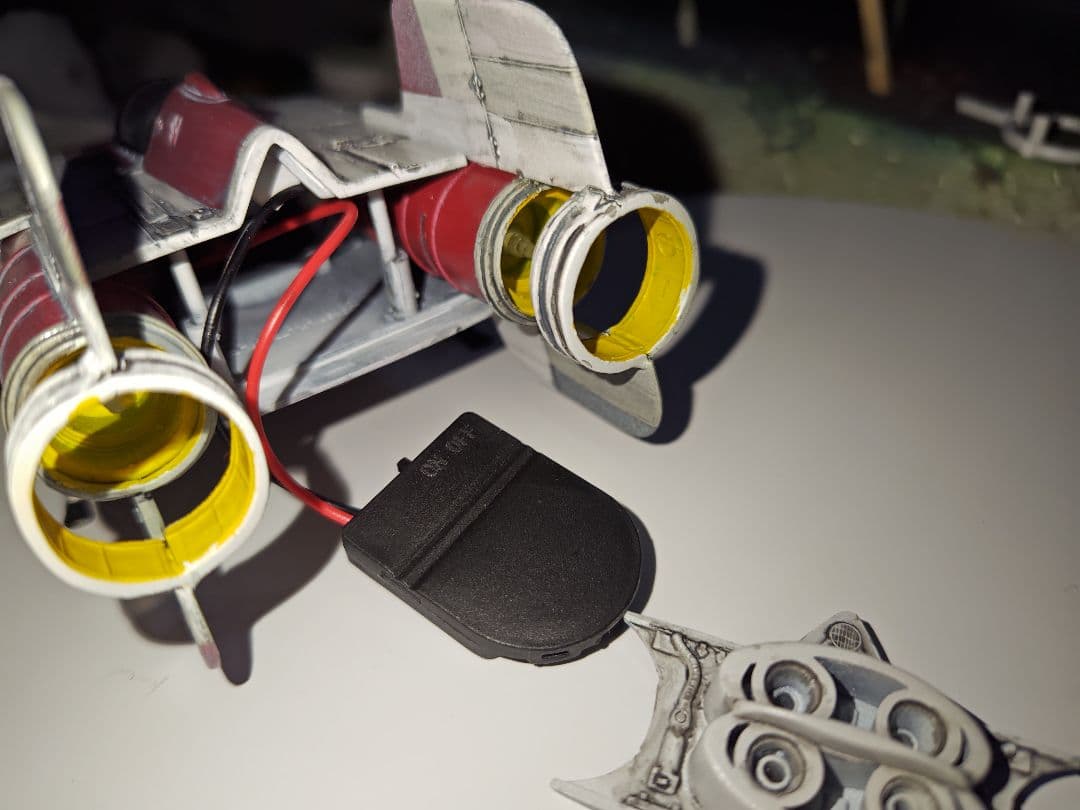 スターウォーズ　MPC社製　Aウイングファイター塗装済み電飾仕様完成品