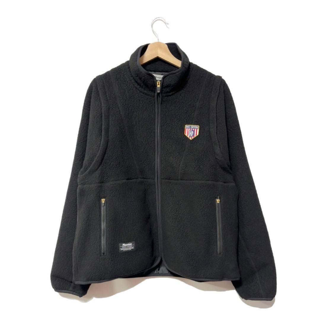 新品 ラッセルノ 2WAY ボアフリース ジャケット ブラック XL 6 ベスト