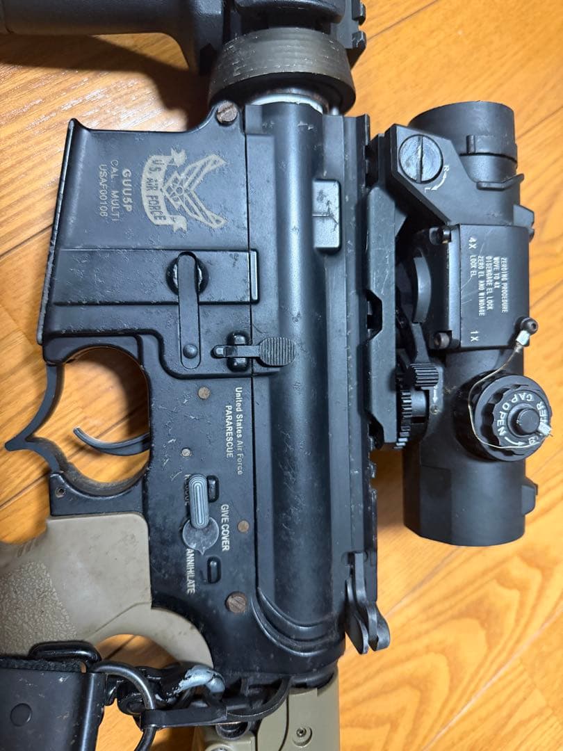 東京マルイM4フルメタルカスタム ELCAN 付属品多数 ジャンク扱い