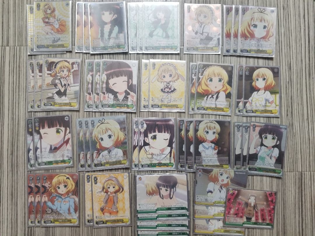 ごちうさ　ご注文はうさぎですか　デッキ　シャロ　千夜　スリーブ付き　ヴァイス