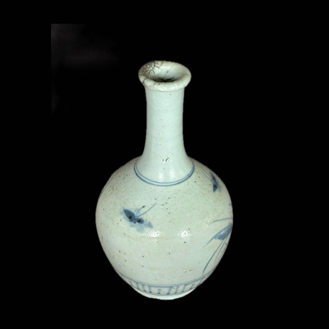 初期伊万里 徳利 26cm 染付 平佐 李朝 中国古玩 酒器