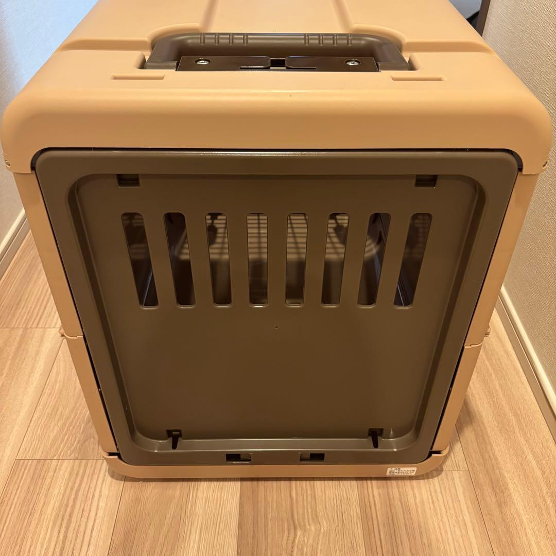 Richell キャンピングキャリー　折りたたみ　L ダークブラウン