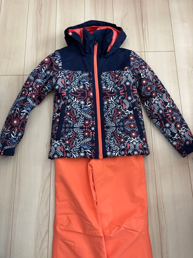 ROXY スノーボードウェア 10/Mネイビー/オレンジ　パンツ12/Lオレンジ