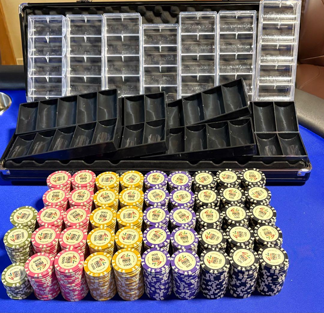 ポーカーチップセット945枚 アタッシュケース チップラック
