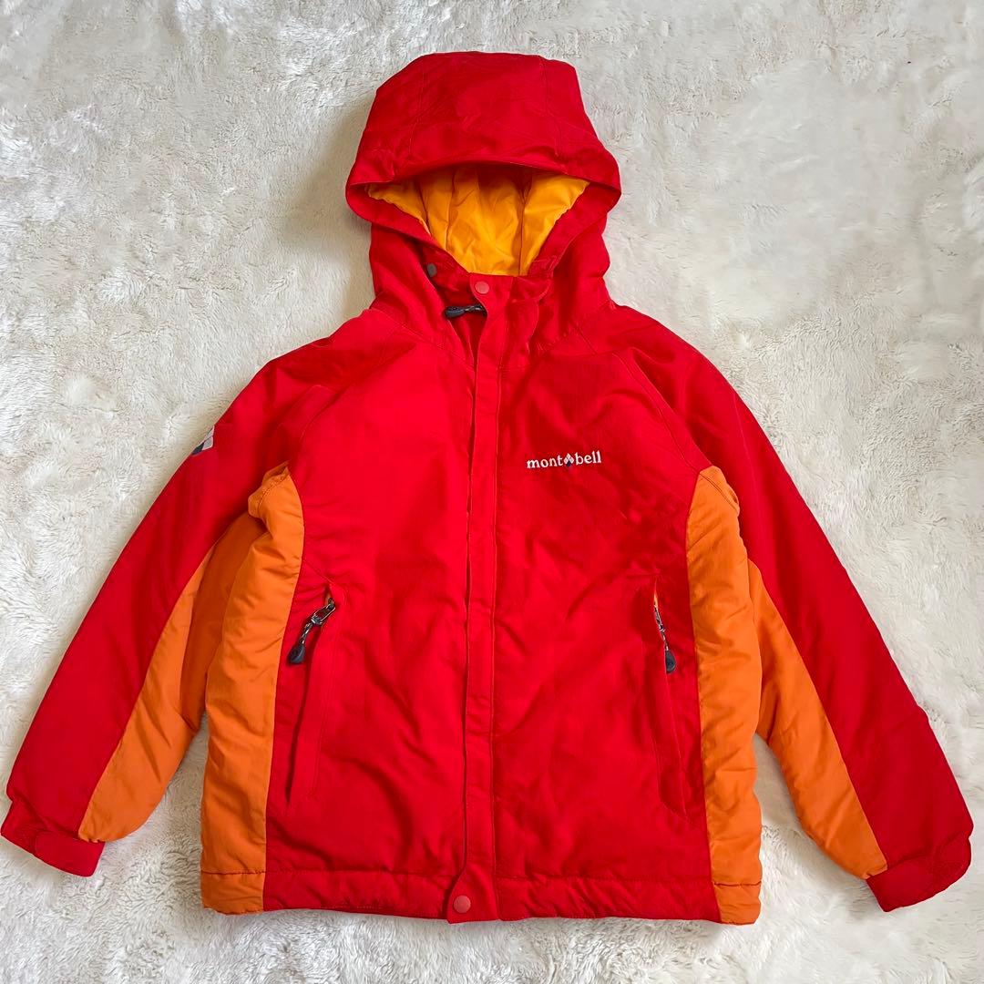 【美品✨】モンベル　mont-bell スキーウェア上下セット130 120 赤