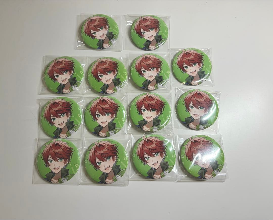 カラフルピーチ　タワー缶バッジ等身　じゃぱぱさん