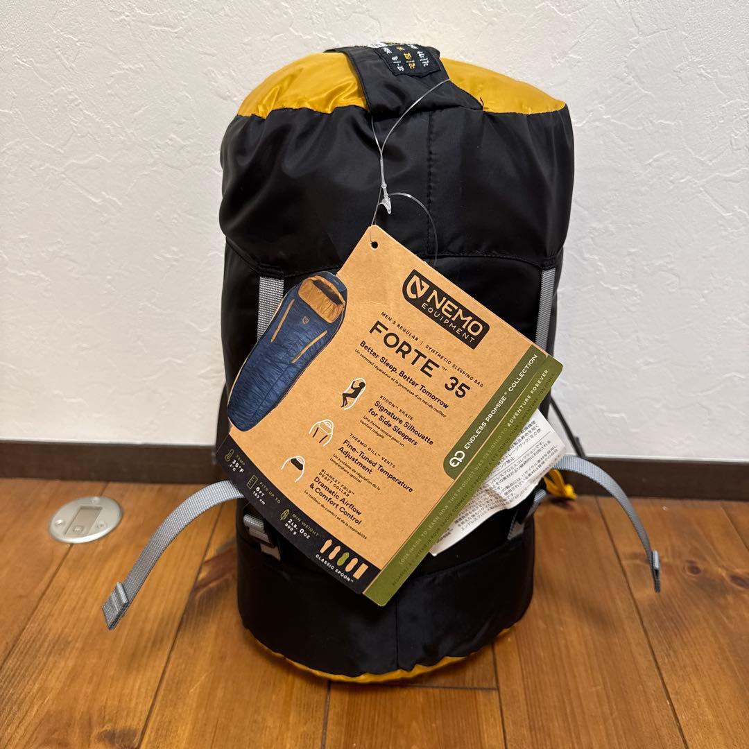 シュラフ 寝袋 マミーキャンプ 登山 フォルテ エンドレスプロミス35