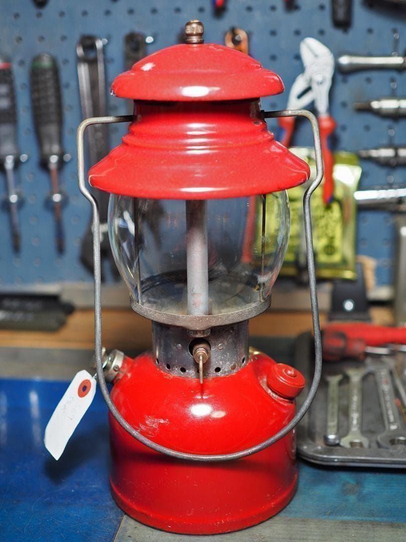 燃焼絶好調の陶器バーナー1954年8月 コールマン 200A ランタンs69