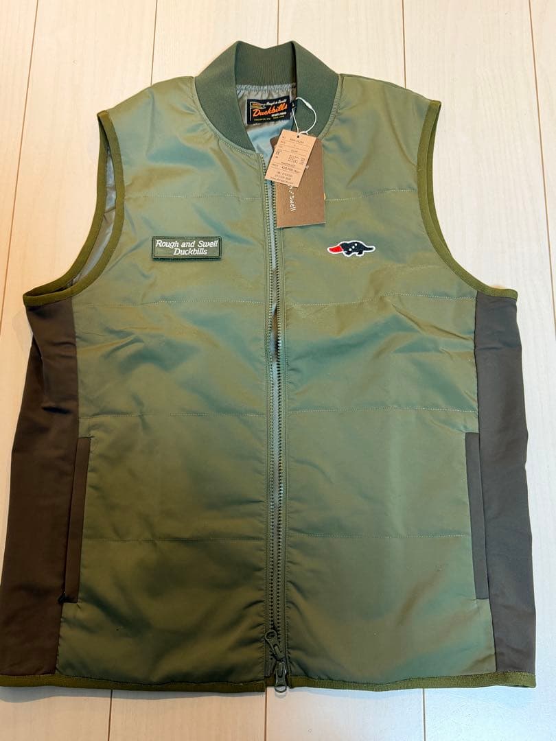 新品未使用 Rough and Swell ベスト　オリーブ　L