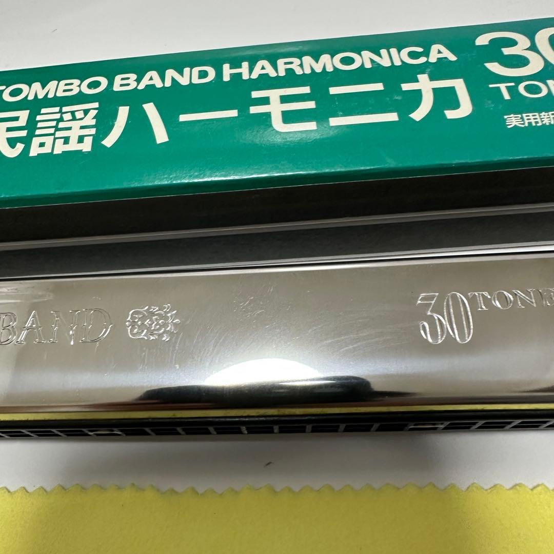 美品 TOMBO民謡ハーモニカ”雅音” 複音30穴 No.3330