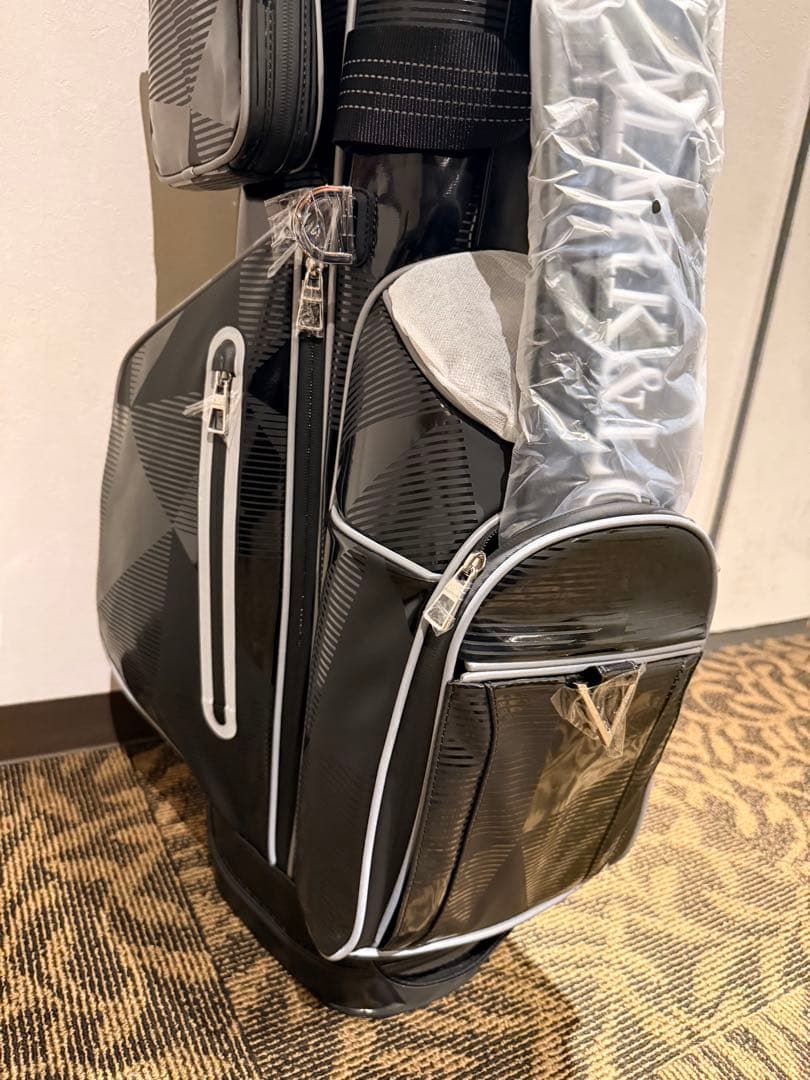 MARK&LONA スタンド付きキャディバッグ ブラック