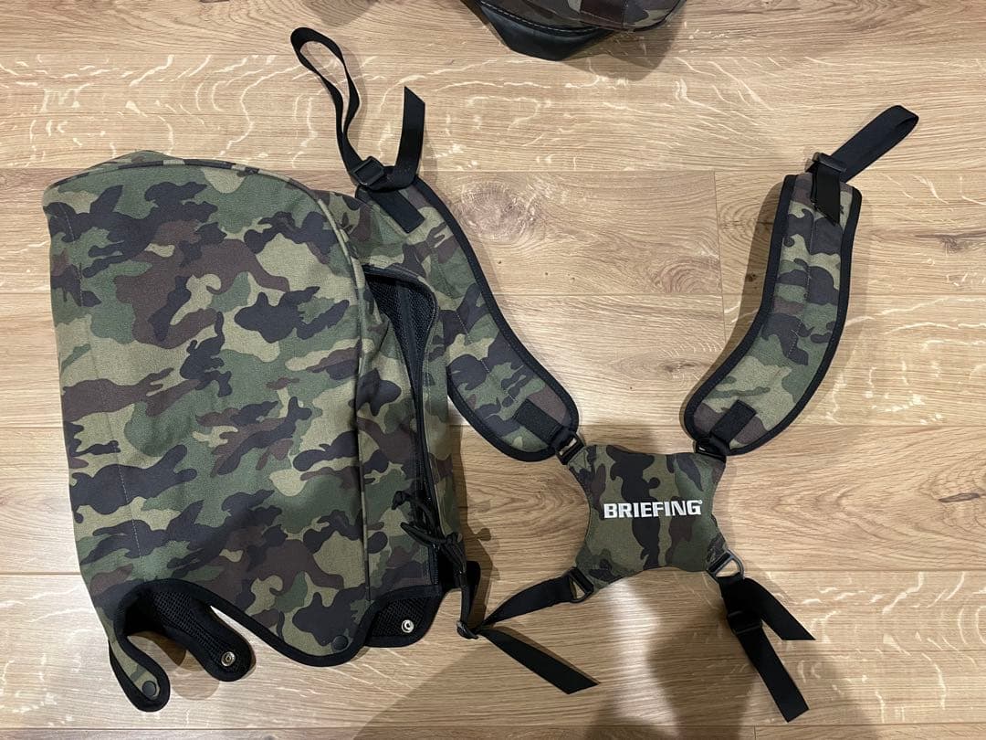 カズ　BRIEFING グリーンカモ　迷彩 スタンドゴルフバッグ