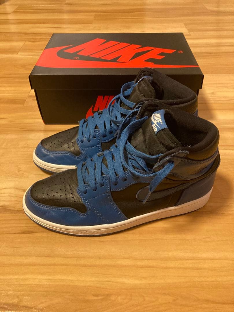 シューズ(男性用) JORDAN1 high DK MARINA BLUE US9.5 27.5cm