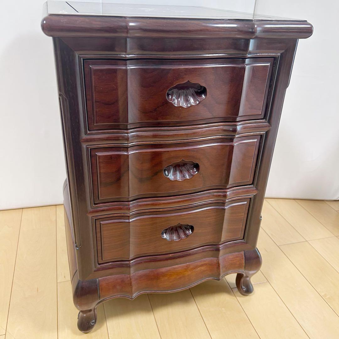 猫脚　螺鈿細工　薔薇柄　唐木　マホガニー　象嵌　古家具　英国　中国　貝殻細工