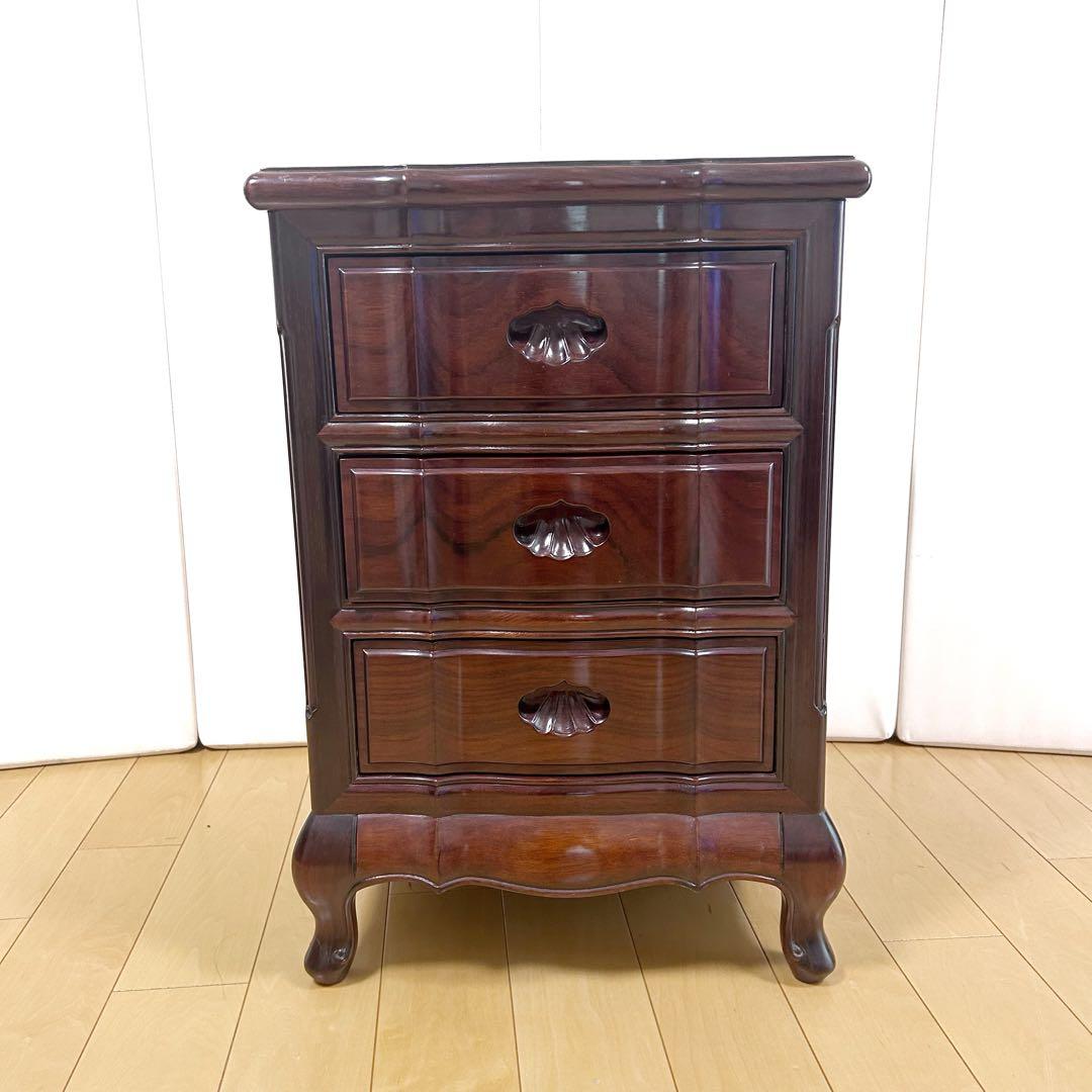 猫脚　螺鈿細工　薔薇柄　唐木　マホガニー　象嵌　古家具　英国　中国　貝殻細工