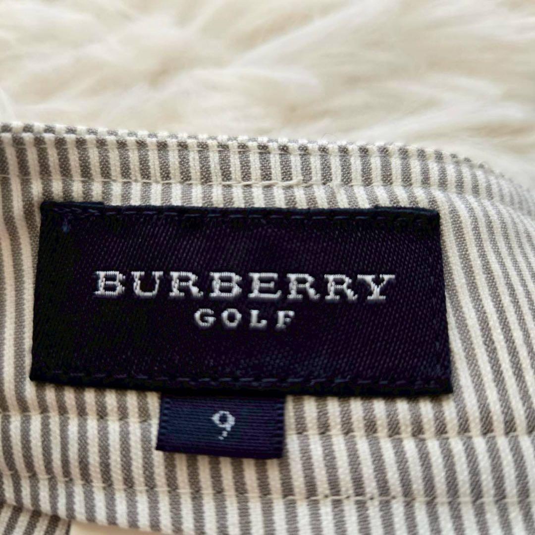 【BURBERRY GOLFバーバリーゴルフ】 ストライプパンツ9号 日本製
