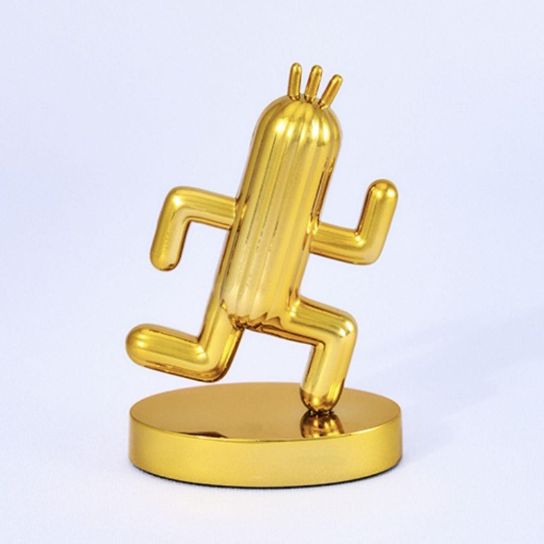 ファイナルファンタジー ブライトアーツギャラリー サボテンダー ゴールド メタル