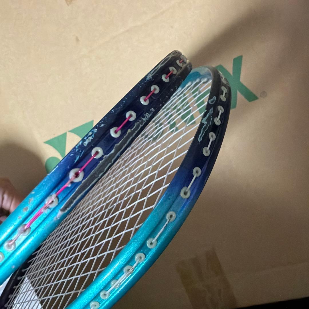2本セットYONEX ナノフレア バドミントンラケット
