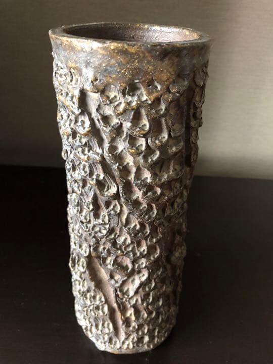 能野焼花器／薩摩・種子島・焼締・琉球