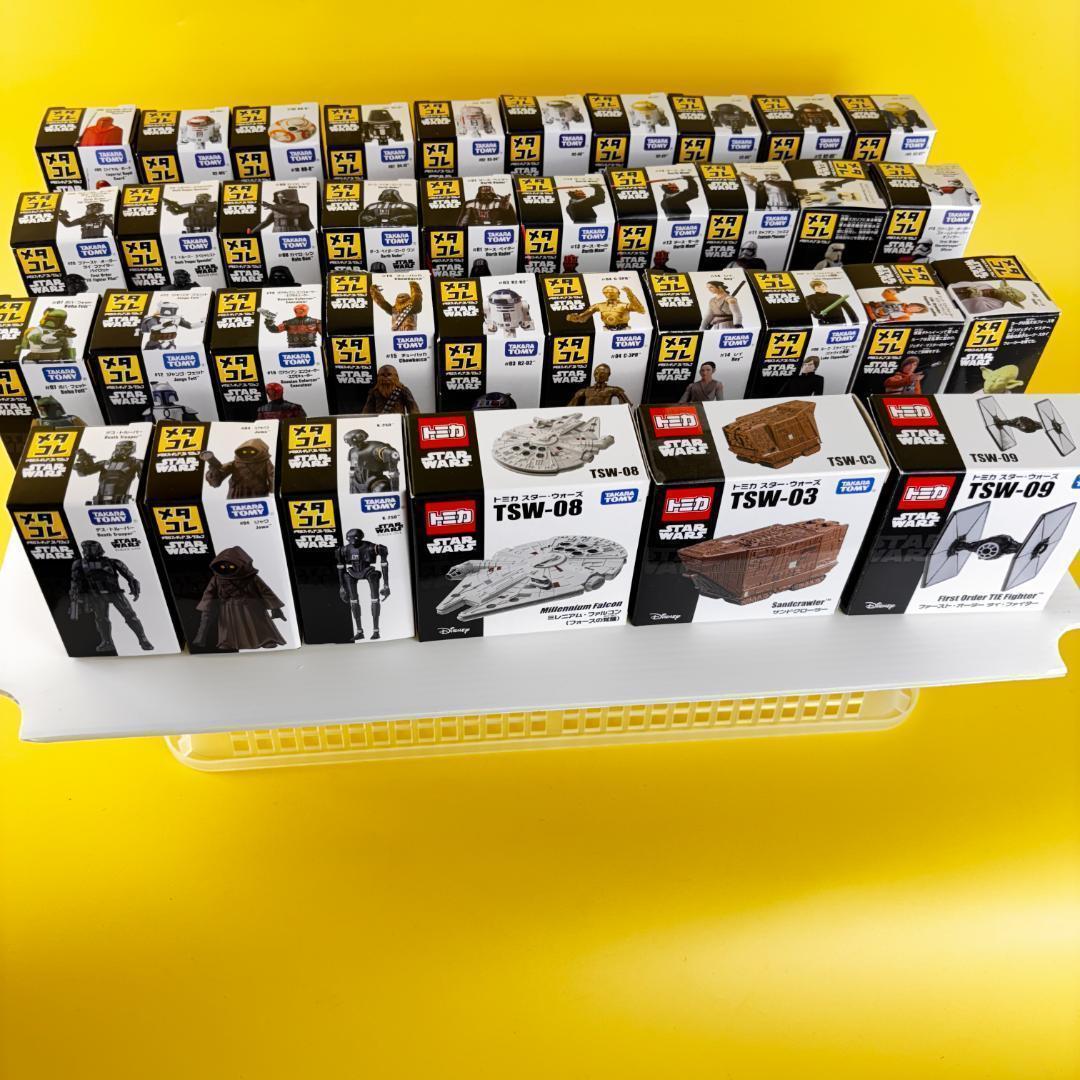スターウォーズ メタコレ55個 人物他33体・乗り物20台・プレート2個 トミカ