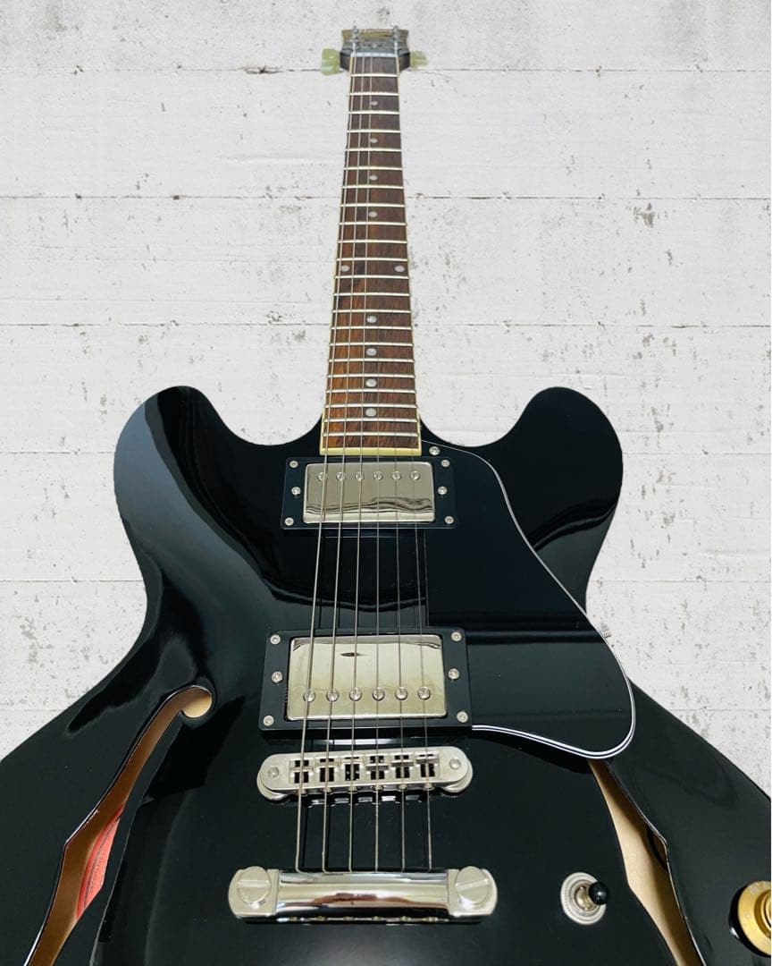 (美品) BURNY RSA-70 セミアコ ブラック色