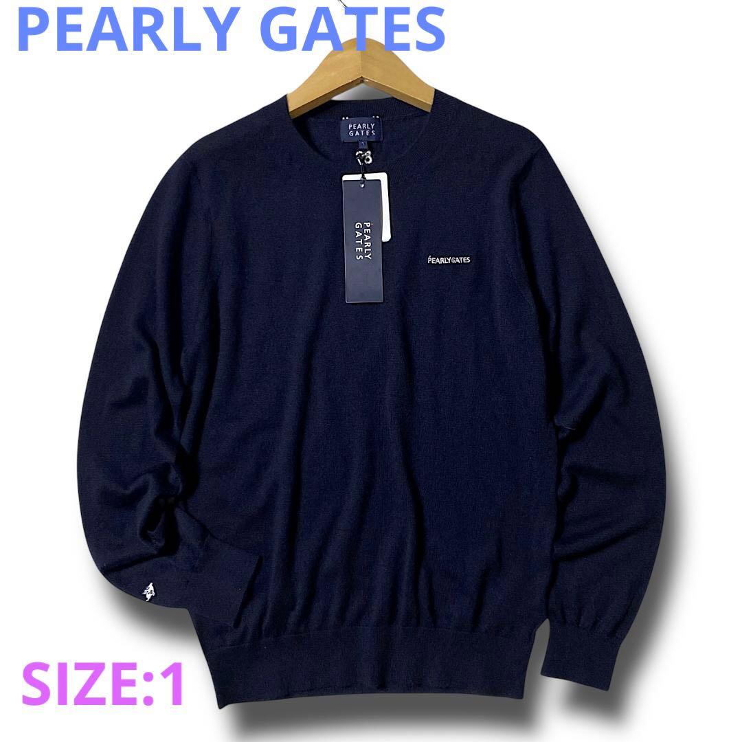 1 定価4.1万 パーリーゲイツ カシミヤ100％ ローゲージ ニット セーター