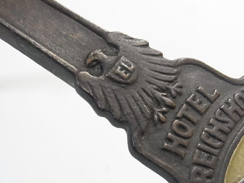 [o1246]アンティーク ドイツ ホテル キー ライヒショフ ハンブルグ