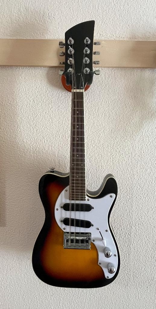 【カメ】エレキマンドリン ローズウッド指板（ソリッドボディ）