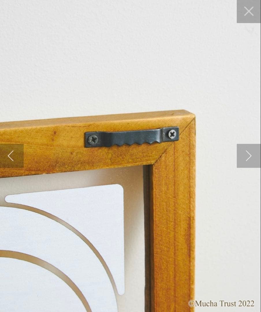 アルフォンス・ミュシャ ガラスパネル4枚セット