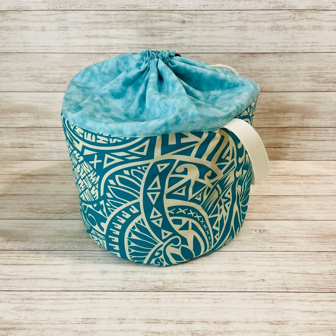 ウリウリケース バッグ ターコイズ×タパ