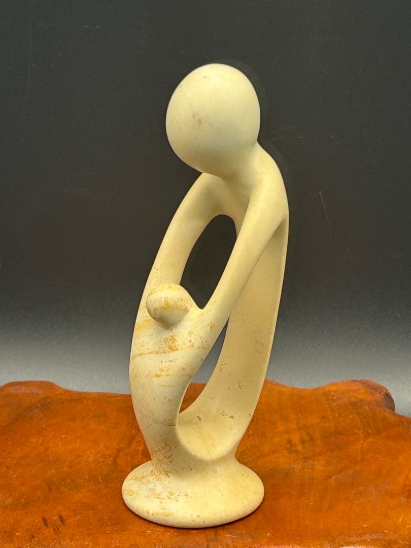 ソープストーン　親子　アフリカ　ケニア　オブジェ