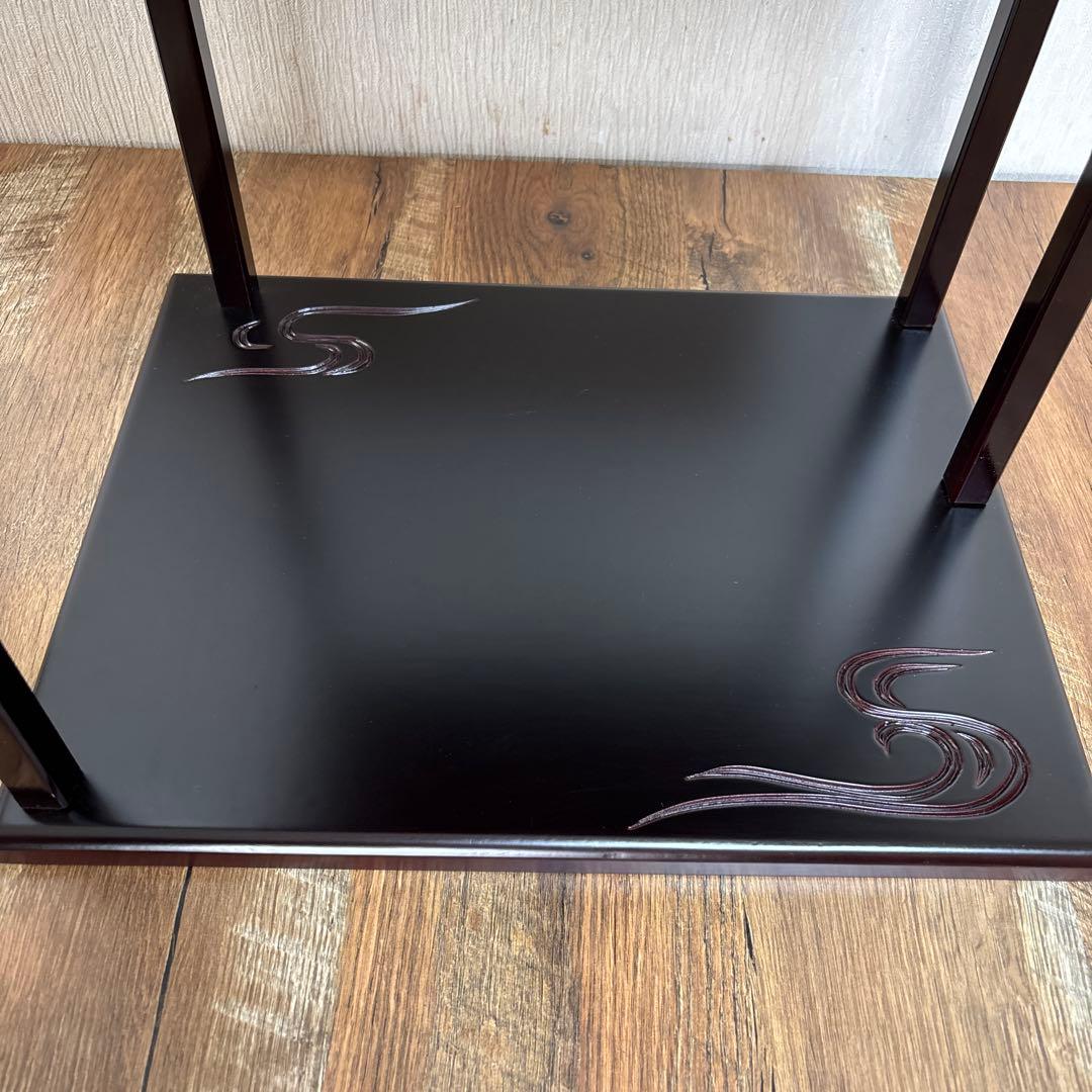 山雲棚　飾り棚　鵬雲斎　茶道具　漆塗り